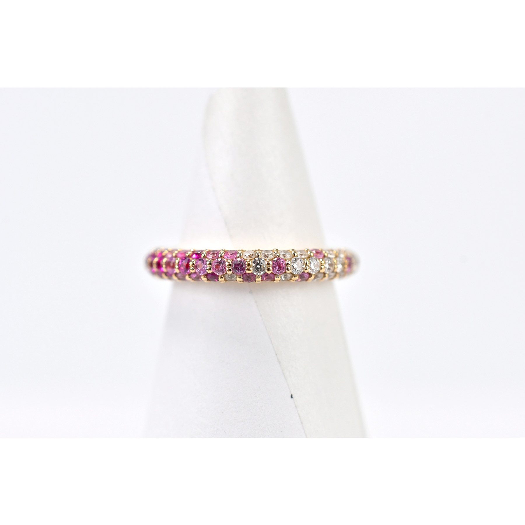 ポンテヴェキオ ポンテヴェキオ ピンクサファイア×ダイヤ S0.6ct D0.28ct リング 750PG ＃6.5 Bランク