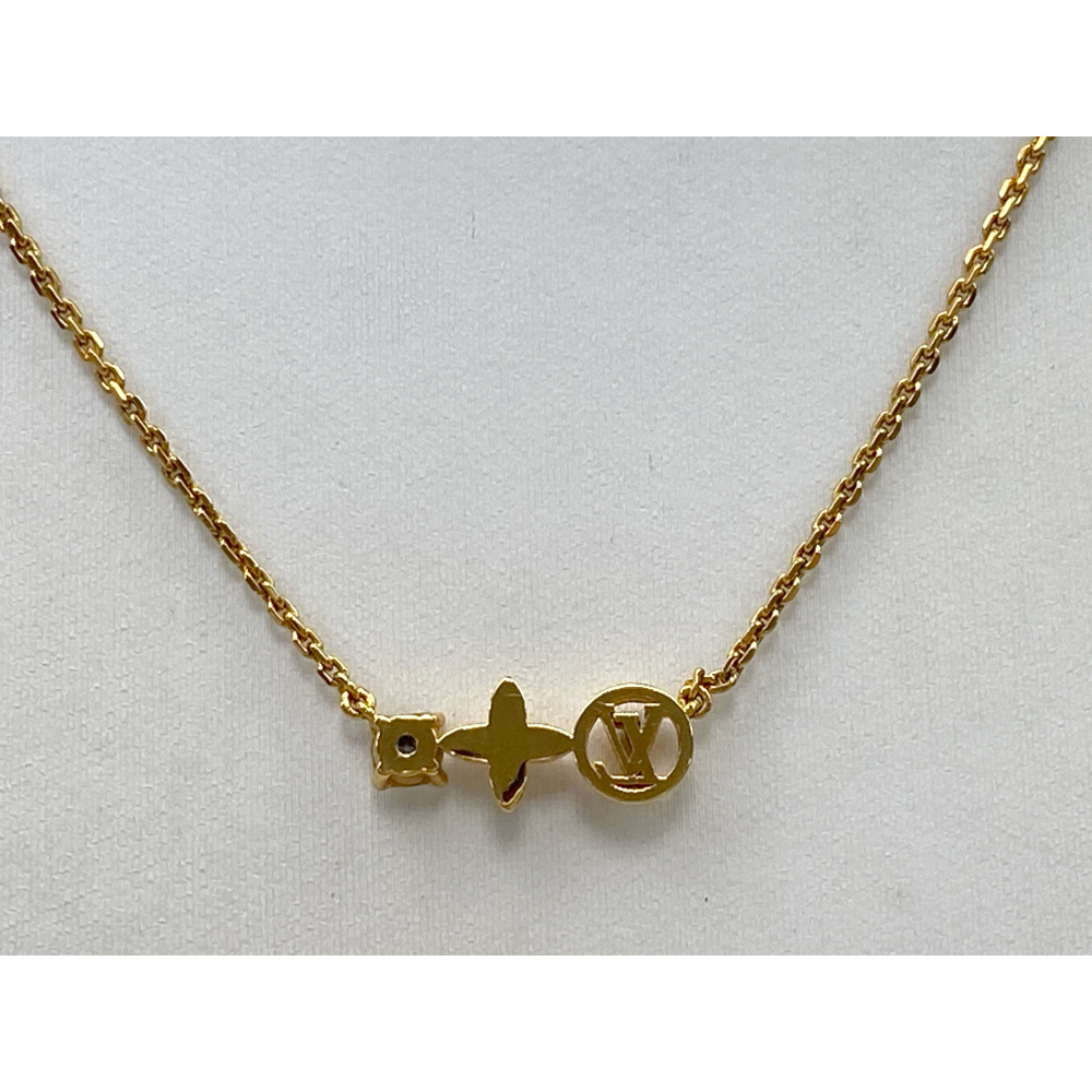 ルイヴィトン ネックレス プティルイ モノグラム ゴールド Louis Vuitton】ネックレス・プティ ルイ/モノグラムフラワー (Louis