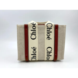 クロエ ウッディ スモール トートバッグ アイボリー キャンバス×レザー CHC21US385E6690U 買取実績【買取日：2025年8月20日】