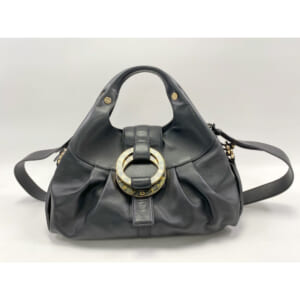 ブルガリ チャンドラ ハンドバッグ レザー 黒 GD金具 LD・F11・34017 買取実績【買取日：2025年8月19日】