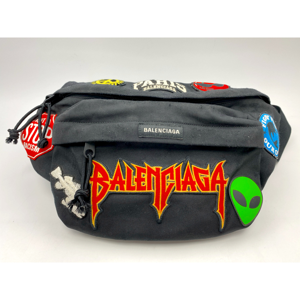 バレンシアガ EXPLORER XXL ベルトパック 黒 ナイロン 6560622109S1000 Bランク