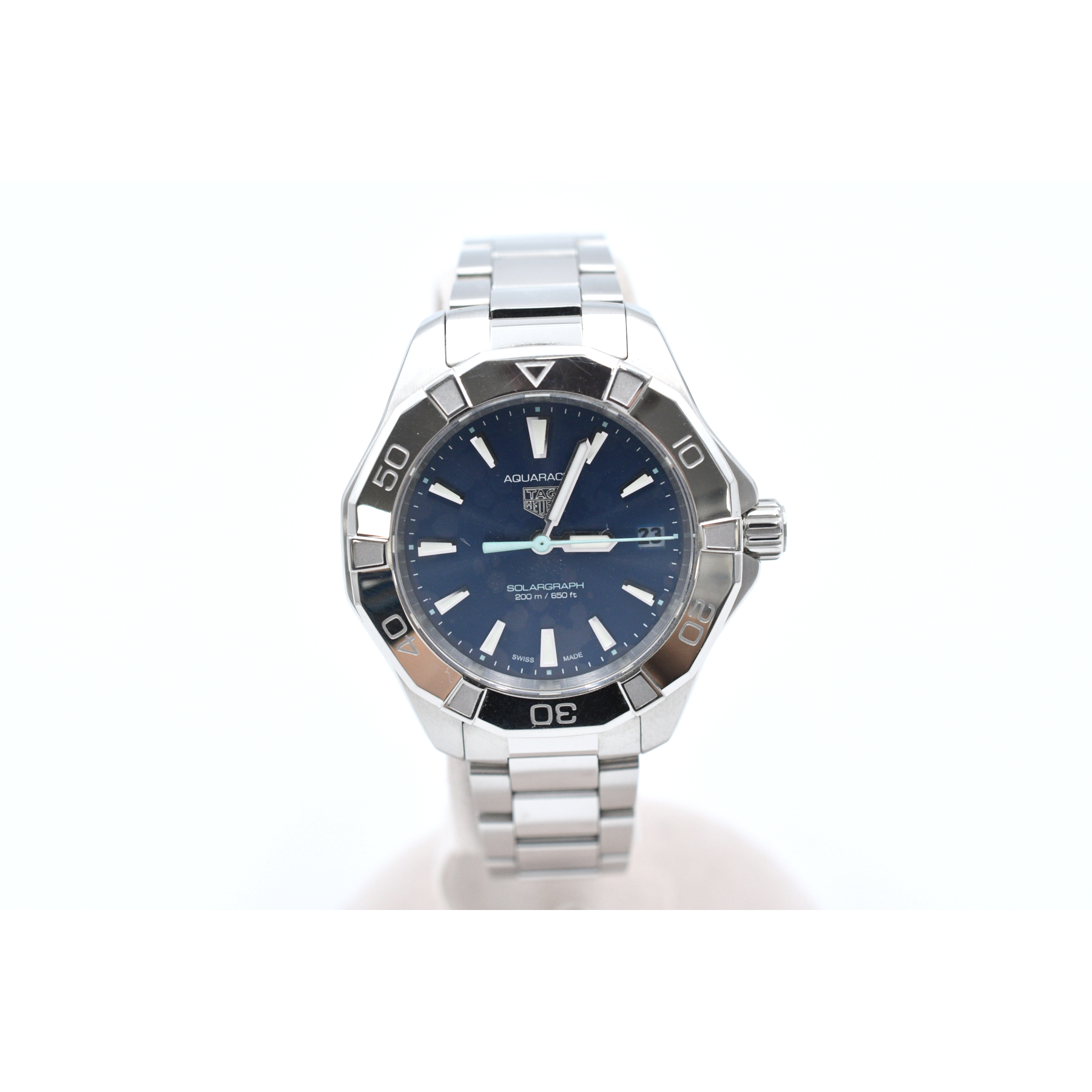 タグホイヤー アクアレーサー プロフェッショナル200 ソーラーグラフ 青文字盤 SS/ソーラー×QZ WBP1311.BA0005 Bランク