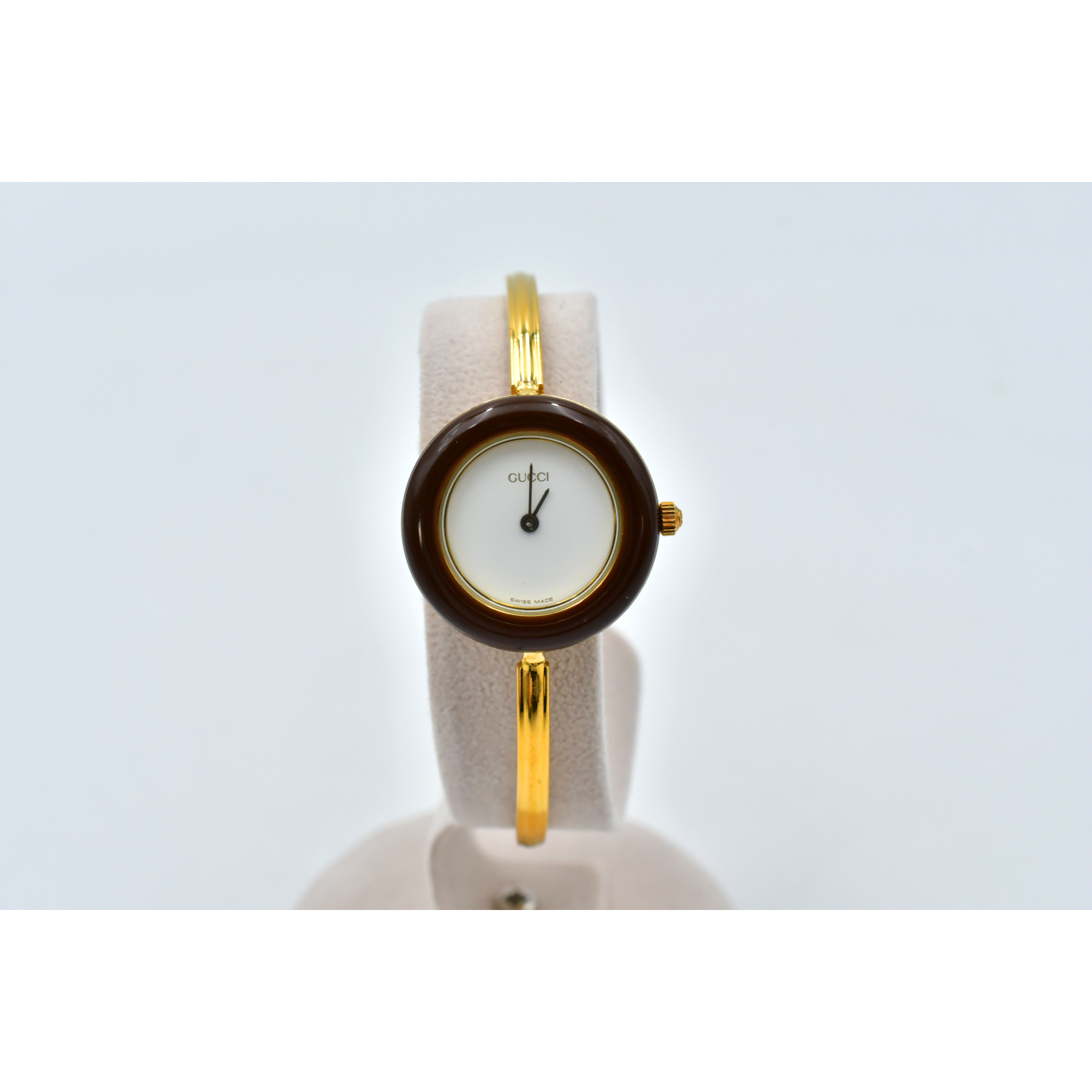 GUCCI グッチ チェンジベゼル ホワイト文字盤 SS レディース QZ