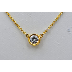 ティファニー バイザヤード １Pダイヤ ネックレス Au750YG 買取実績【買取日：2025年9月5日】