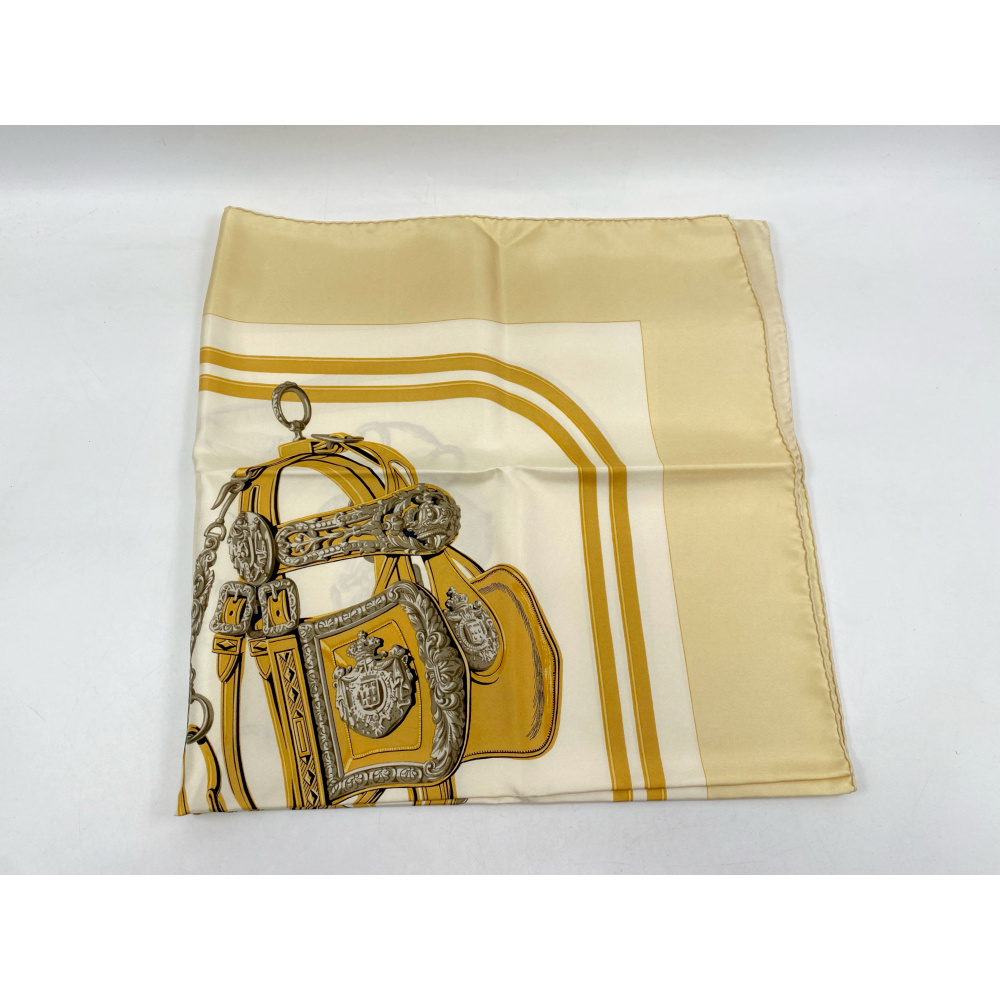 エルメス　カレ　90　スカーフ　カレーシュ　エラスティック 1370 HERMES 【ほぼ新品】エルメス Hermes カレ 90 CALECHE ELASTIQUE