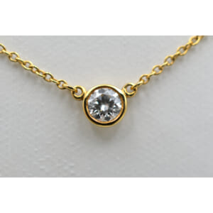 ティファニー バイザヤード 1Pダイヤ ネックレス Au750YG 買取実績【買取日：2025年9月15日】