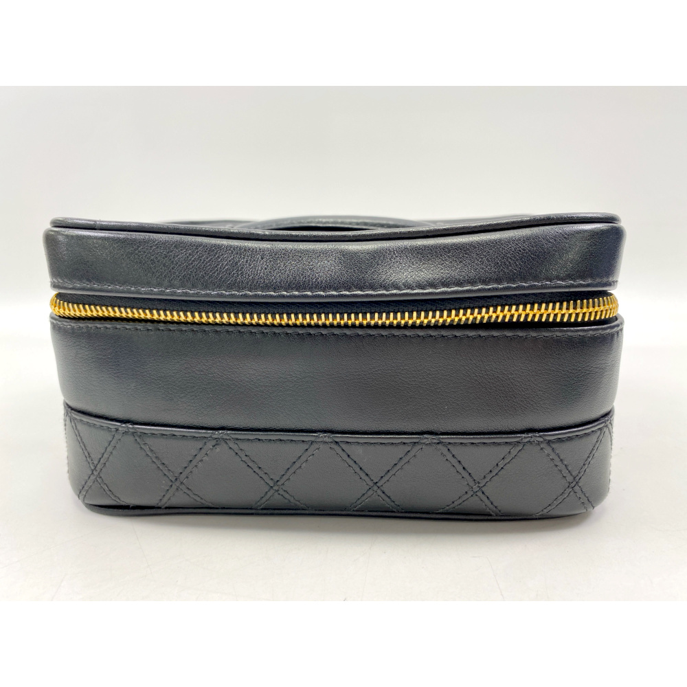 シャネル CHANEL バニティーバック　黒　ビコローレ 中古・古着通販】CHANEL (シャネル) バニティバッグ ビコローレ