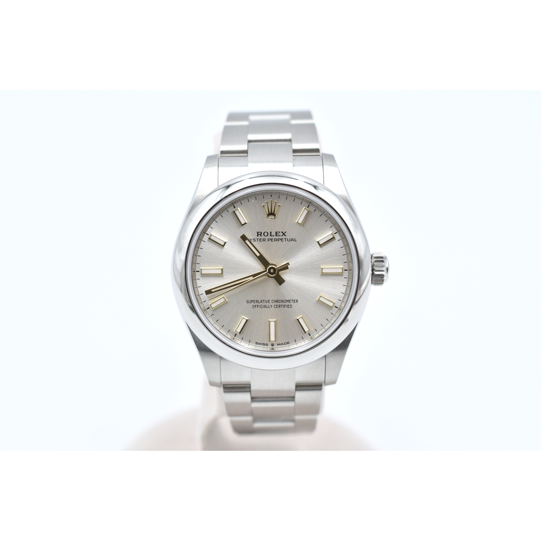 ロレックス オイスターパーペチュアル シルバー文字盤 SS/AT 277200 Sランク