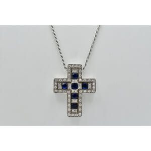 ダミアーニ ベルエポック ミディアム サファイア×ダイヤネックレス 750WG 買取実績【買取日：2025年9月3日】