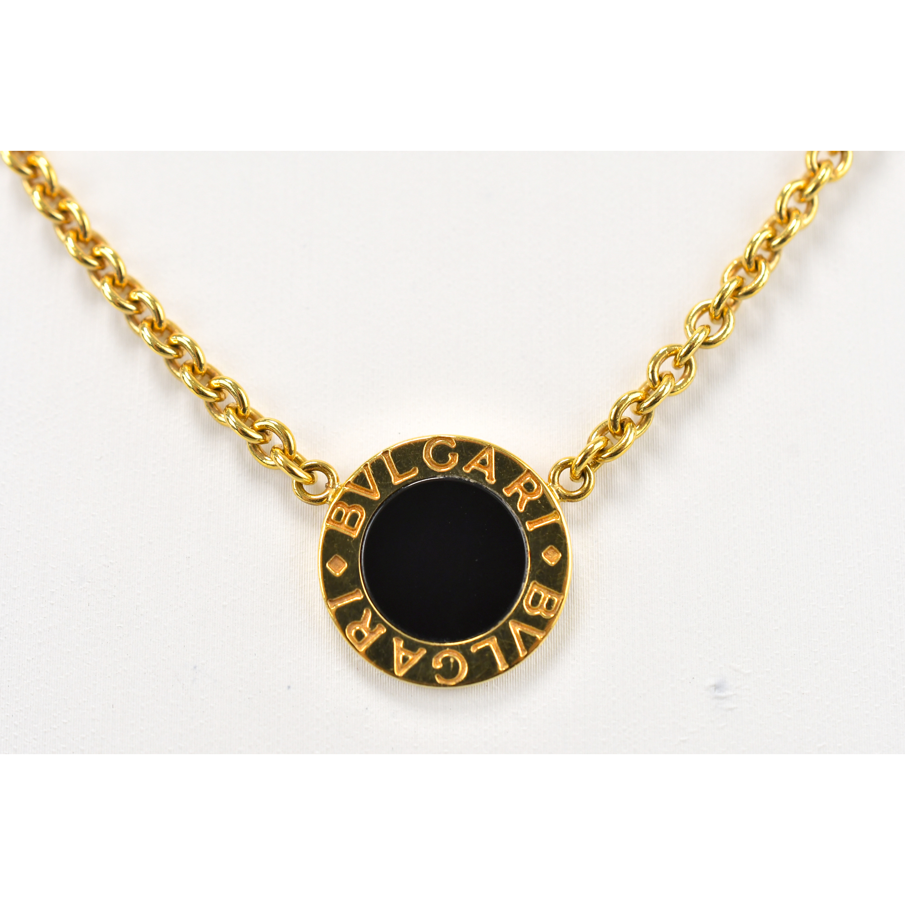 ブルガリ ブルガリブルガリ ネックレス オニキス 750YG Bランク
