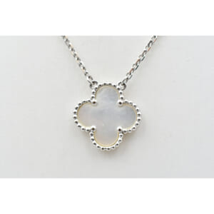 ヴァンクリーフ＆アーペル ヴィンテージアルハンブラ マザーオブパール ネックレス Au750 WG 買取実績【買取日：2025年9月3日】