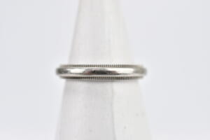 ティファニー ミルグレイン リング Pt950 プラチナ #9 イニシャル入 買取実績【買取日：2025年9月7日】