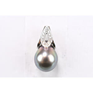 ミキモト 黒蝶パールトップ 直径12.7 D0.11ct K18 買取実績【買取日：2025年9月12日】