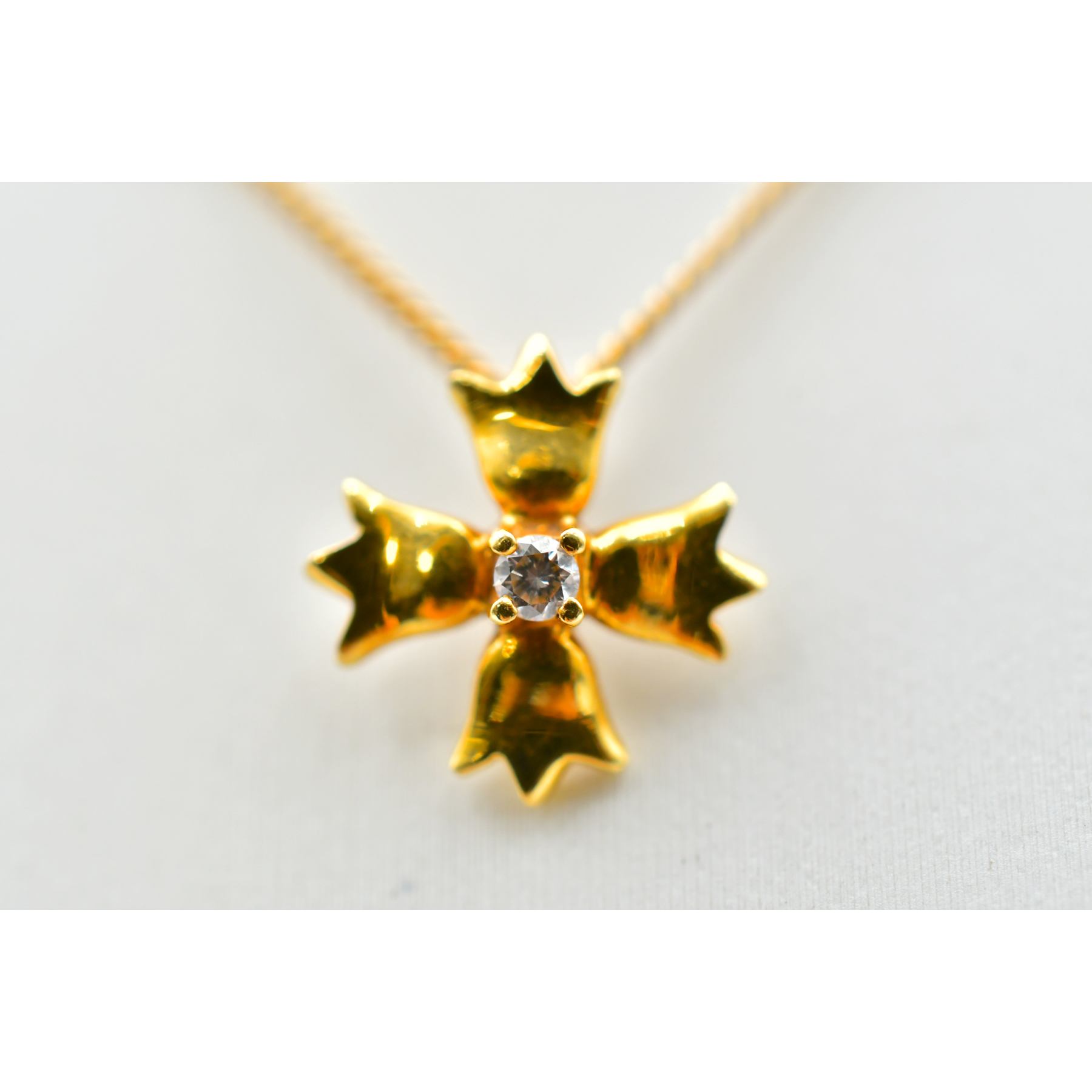 ディオール クロスダイヤネックレス K18 D0.19ct 買取実績【買取日 