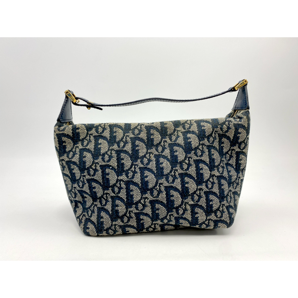 ディオール オブリーク ハンドバッグ レザー×キャンバス Bランク