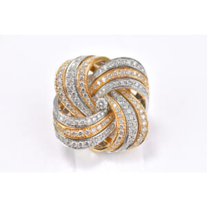 ブシュロン ダイヤブローチ K18YG×WG 買取実績【買取日：2025年9月2日】