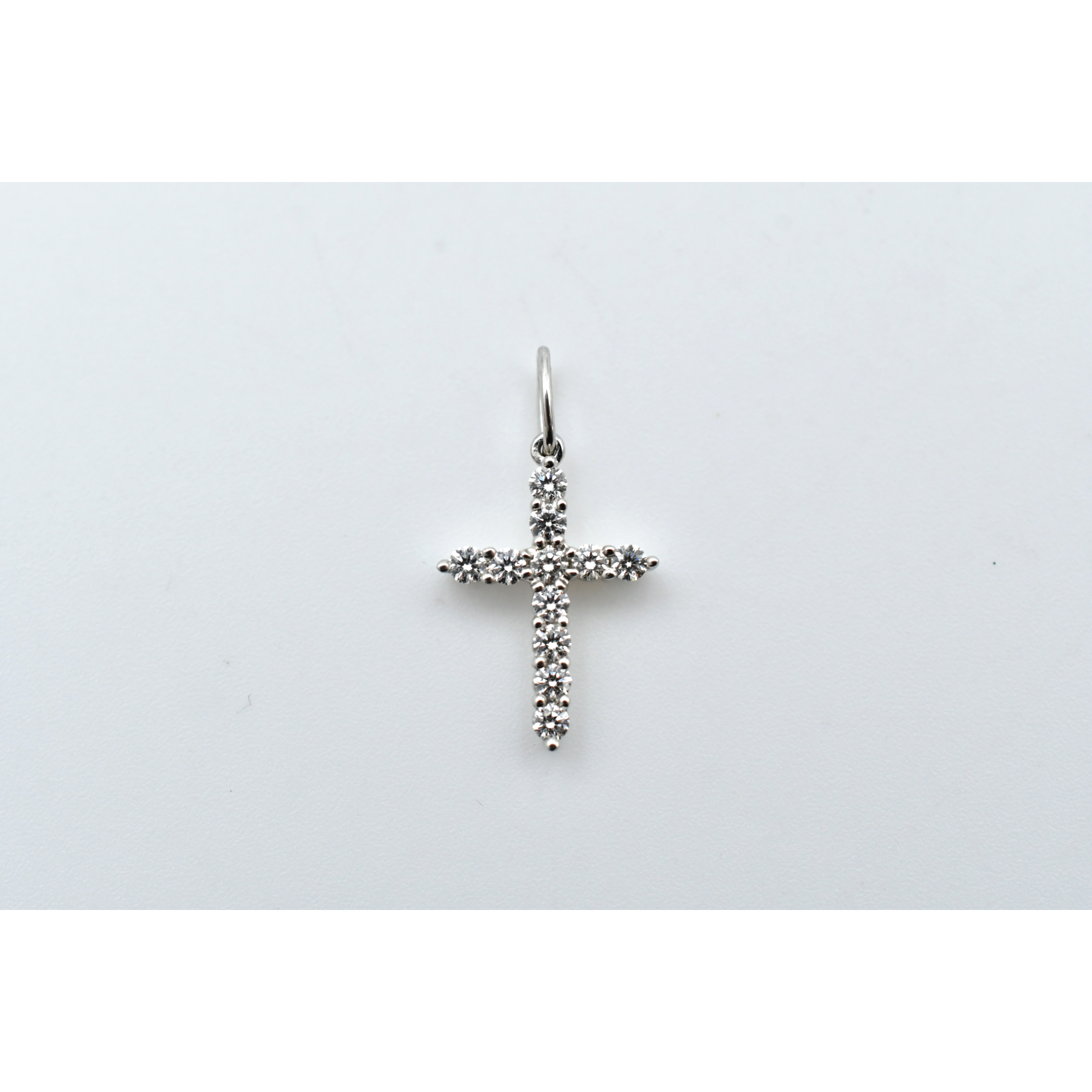 ティファニー クロスダイヤ ネックレス ミニ Pt950 Bランク