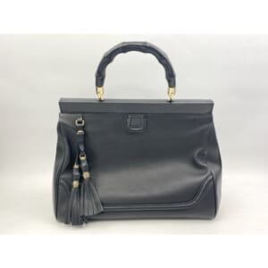 グッチ バンブー フリンジ ハンドバッグ 黒 レザー 買取実績【買取日：2025年9月7日】