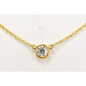 ティファニー バイザヤード ネックレス 750YG 0.19ct 買取実績【買取日：2025年9月12日】