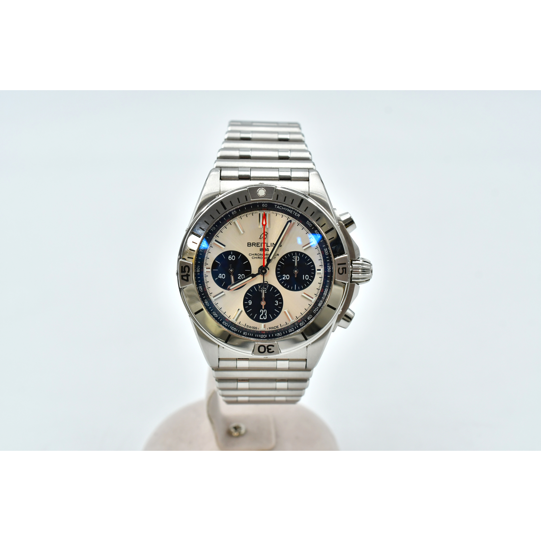 ブライトリング クロノマット シルバー文字盤 SS/AT AB0134 ABランク