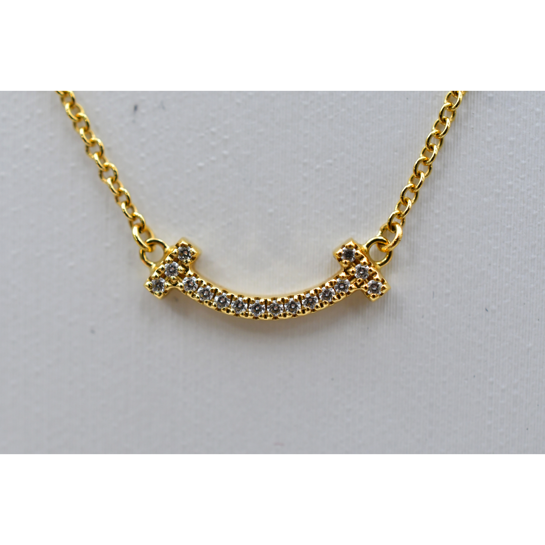 ティファニー Tスマイルダイヤネックレス/スモール Aランク. ティファニー Tスマイルダイヤネックレス⁄ミニ Aランク.