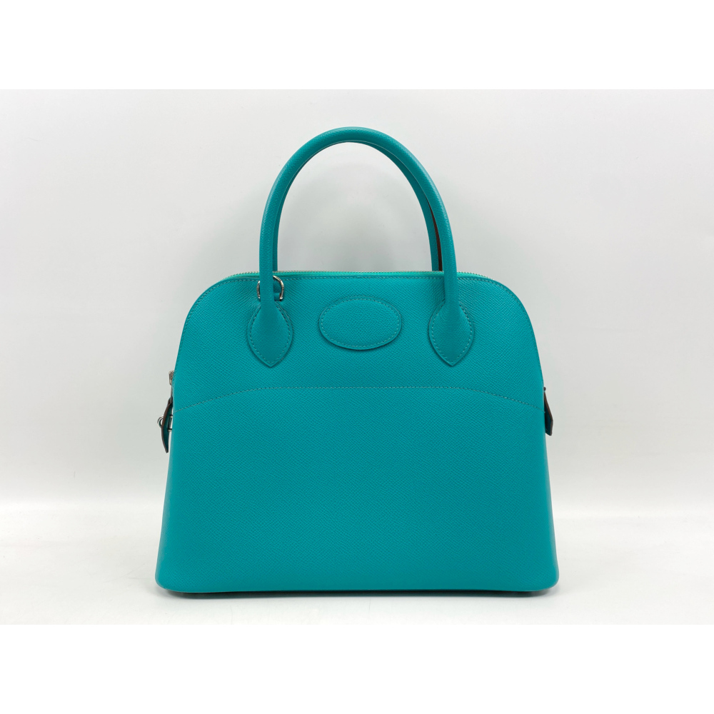 エルメス ボリード31 ターコイズ系 エプソン SV金具 □P刻印 Bランク