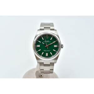 ロレックス オイスターパーペチュアル グリーン文字盤 SS/AT 124300 買取実績【買取日：2025年9月15日】