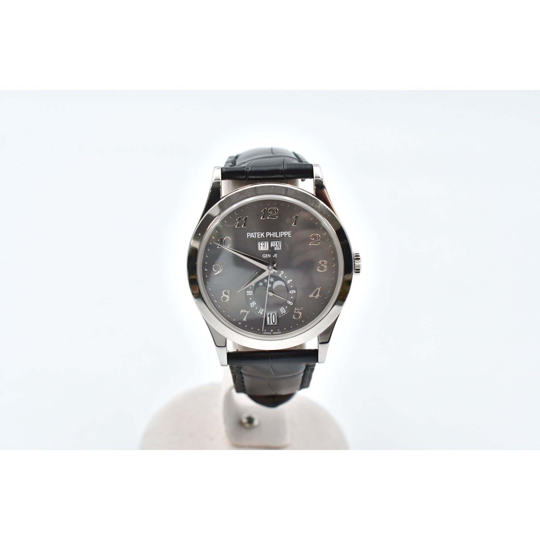 パテック フィリップ コンプリケーション アニュアルカレンダー チャコールグレー文字盤 WG×革/AT 5396G-014 ABランク