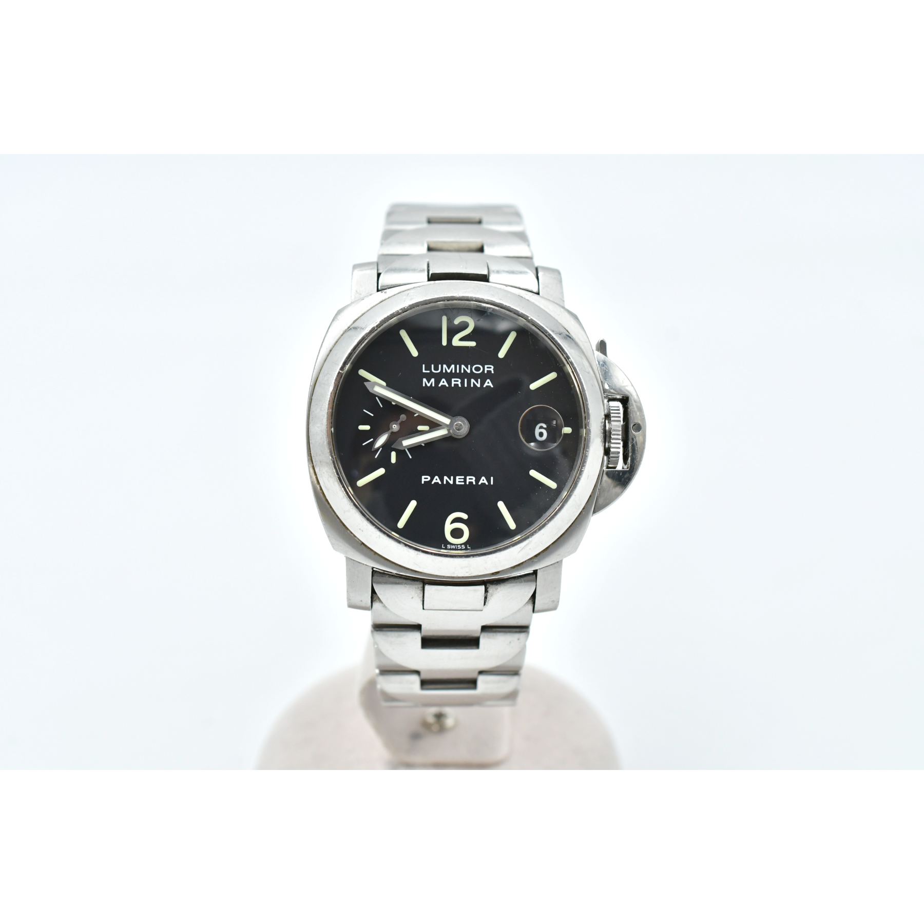 パネライ ルミノールマリーナ40 黒文字盤 SS/AT 2004 パネライケア済み PAM00050 Bランク