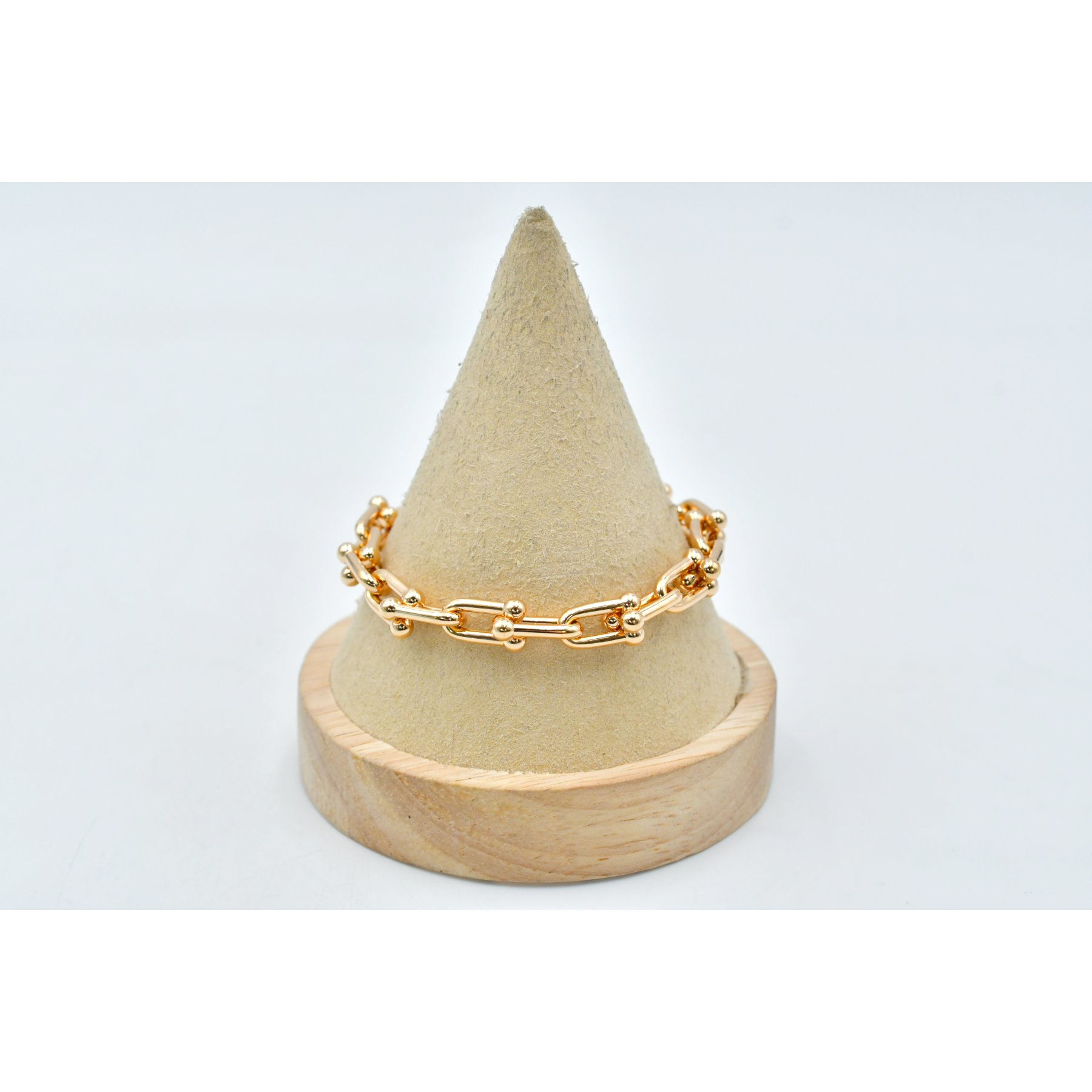 ティファニー ハードウェアSM ブレスレット K18PG ゴールド