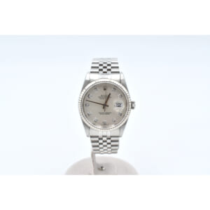 ロレックス デイトジャスト シルバー文字盤 10Pダイヤ SS×WG/AT 16234G 買取実績【買取日：2025年9月20日】