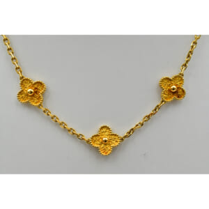 ヴァンクリーフ＆アーペル ヴィンテージアルハンブラ 10P ネックレス K18YG 買取実績【買取日：2025年9月4日】