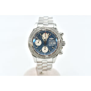 ブライトリング スーパーオーシャン 42mm クロノグラフ デイデイト 青文字盤 SS/AT A13340 買取実績【買取日：2025年9月4日】