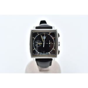 タグホイヤー モナコ クロノグラフ 黒文字盤 SS×純正革ベルト/AT CS2110.FC8119 買取実績【買取日：2025年9月5日】