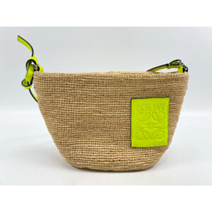 ロエベ アナグラム ラフィア ポシェットショルダーバッグ イエロー レザー 買取実績【買取日：2025年9月14日】