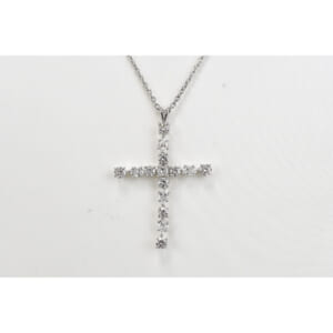 ハリー・ウィンストン マドンナ ダイヤモンドネックレス Pt950 クロス ペンダント シルバー 買取実績【買取日：2025年9月3日】