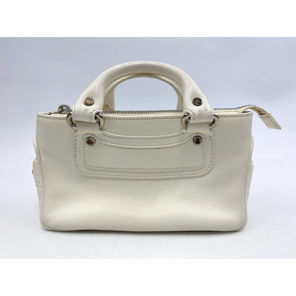 極美品✨セリーヌ ミニブギーバッグ ホワイト レザー ハンドバッグ ポーチ セリーヌ ミニブギーバッグ 白 レザー 買取実績【買取日：2025年9月5日