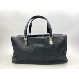 シャネル チョコバー ハンドバッグ 黒 レザー SV金具 買取実績【買取日：2025年9月16日】