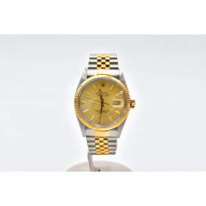 ロレックス デイトジャスト シャンパン文字盤 SS×YG/AT 16013 買取実績【買取日：2025年9月12日】