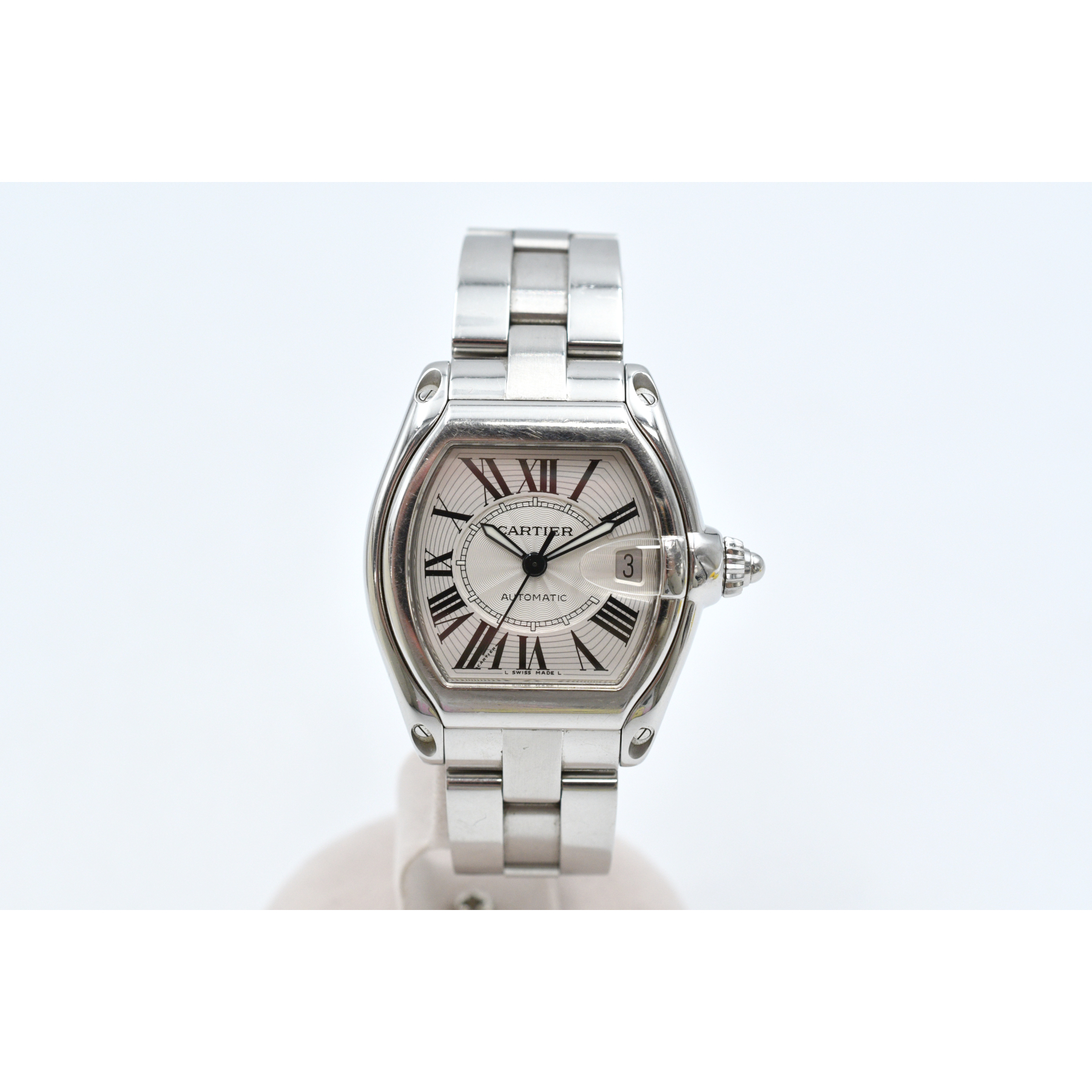 Cartier カルティエ ロードスター ドゥ カルティエ W62025V3 CARTIER/カルティエ】 ロードスターLM W62025V3 仕上げ済 腕時計