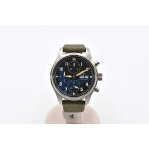 IWC パイロットウォッチ クロノグラフ スピットファイア 黒文字盤 SS×ナイロン/AT IW387901 買取実績【買取日：2025年9月7日】