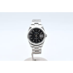 ロレックス オイスター パーペチュアル デイト 黒文字盤 SS/AT 15200 買取実績【買取日：2025年9月9日】