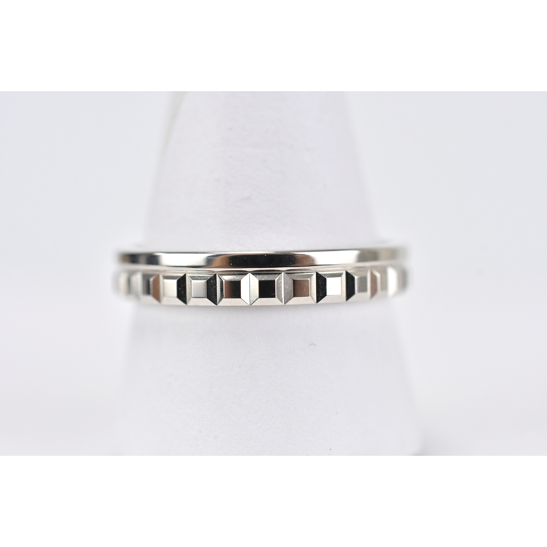 ブシュロン キャトルラディアント リング K18WG ＃64 SAランク