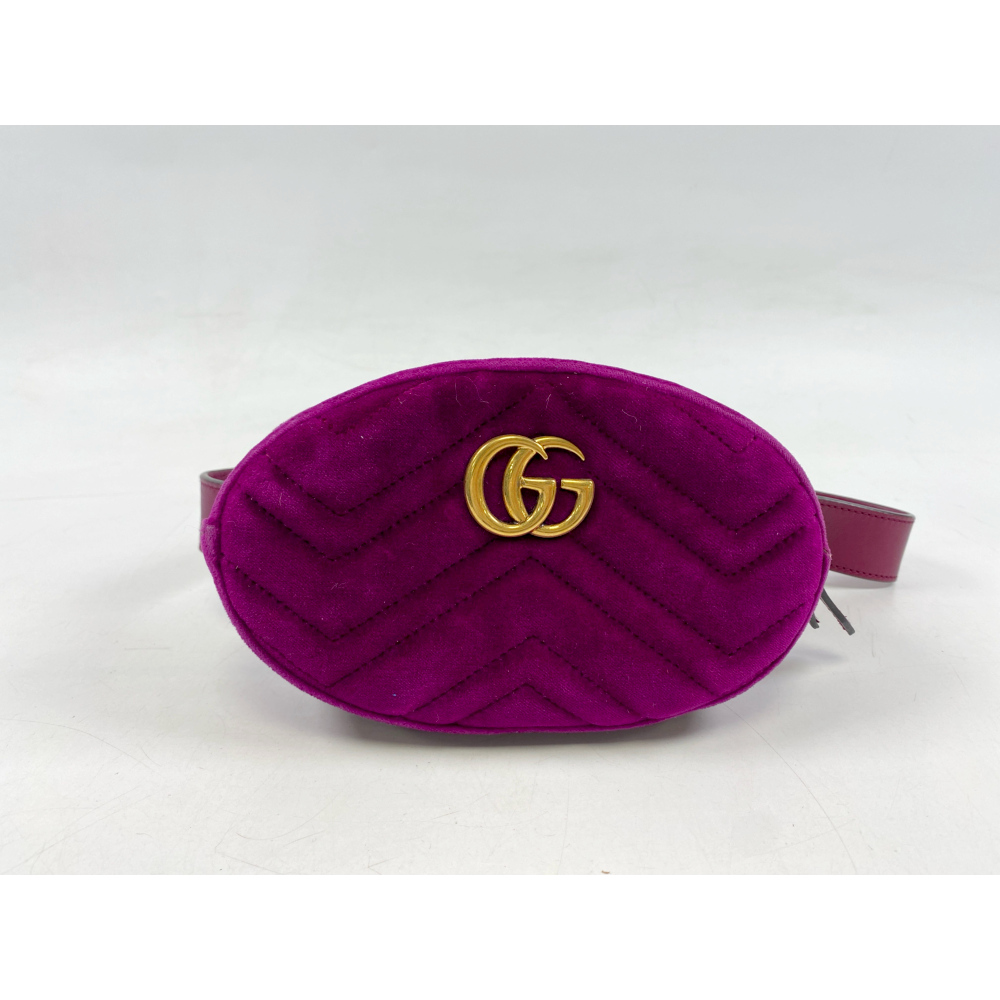 グッチ GGマーモント ウエストバッグ パープル ベロア 476434 買取実績