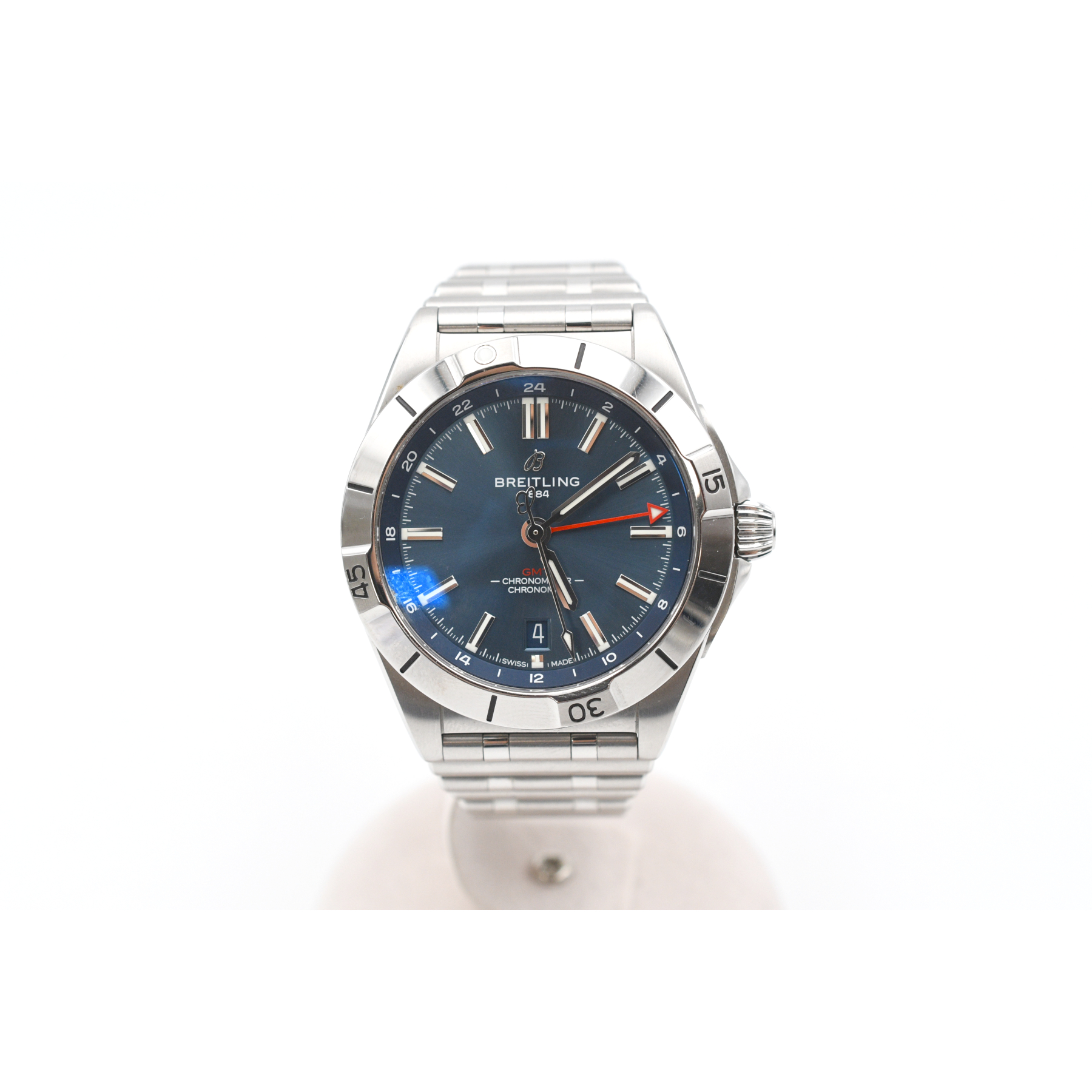 ブライトリング クロノマット GMT40 ブルー文字盤 SS/AT Bランク