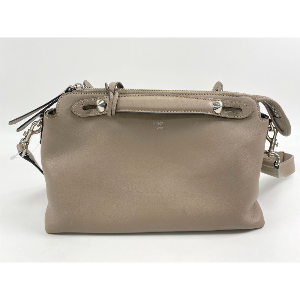 フェンディ バイザウェイ ミディアム グレー レザー 8BL146 Bランク