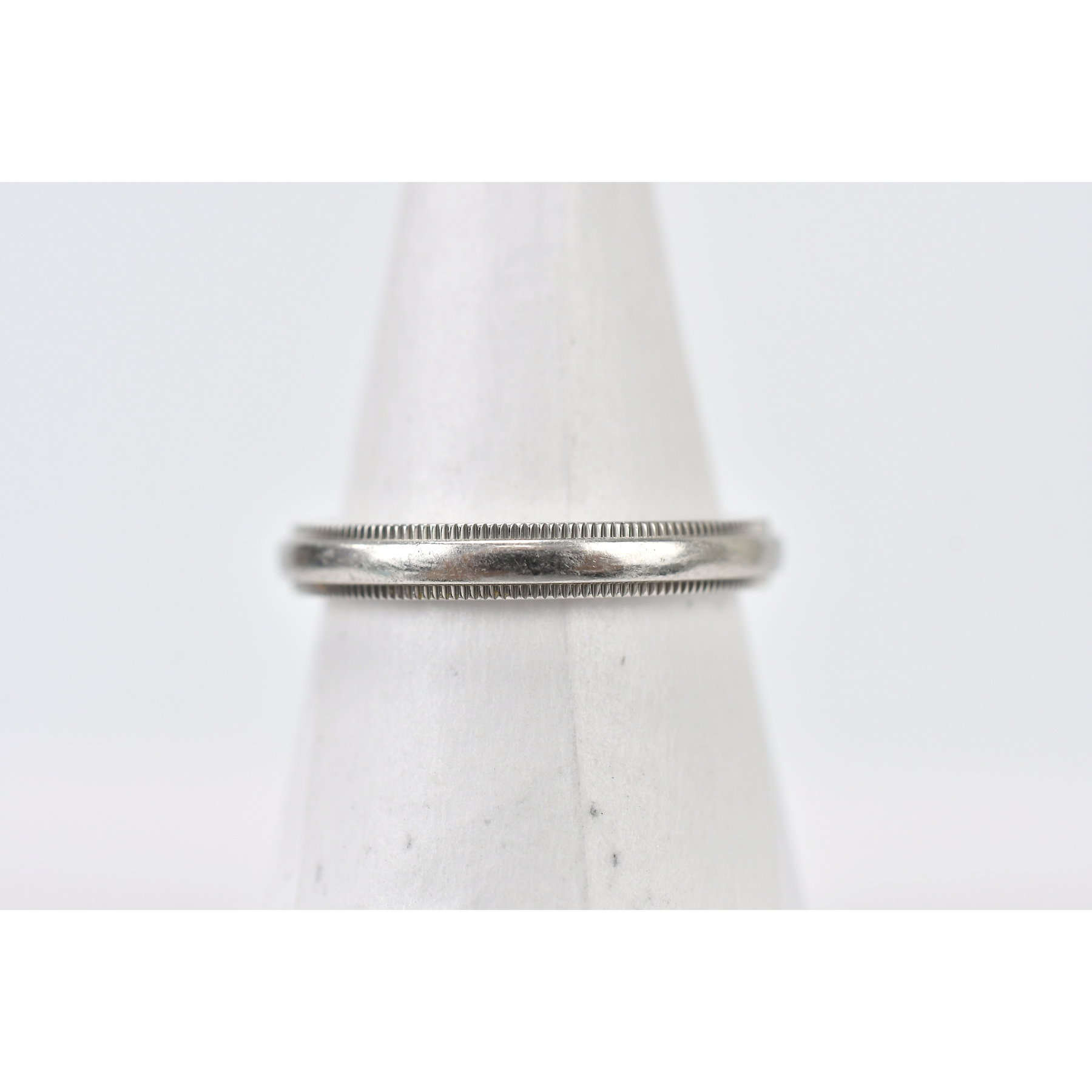 ティファニー ミルグレイン バンドリング Pt950 ＃17 Bランク