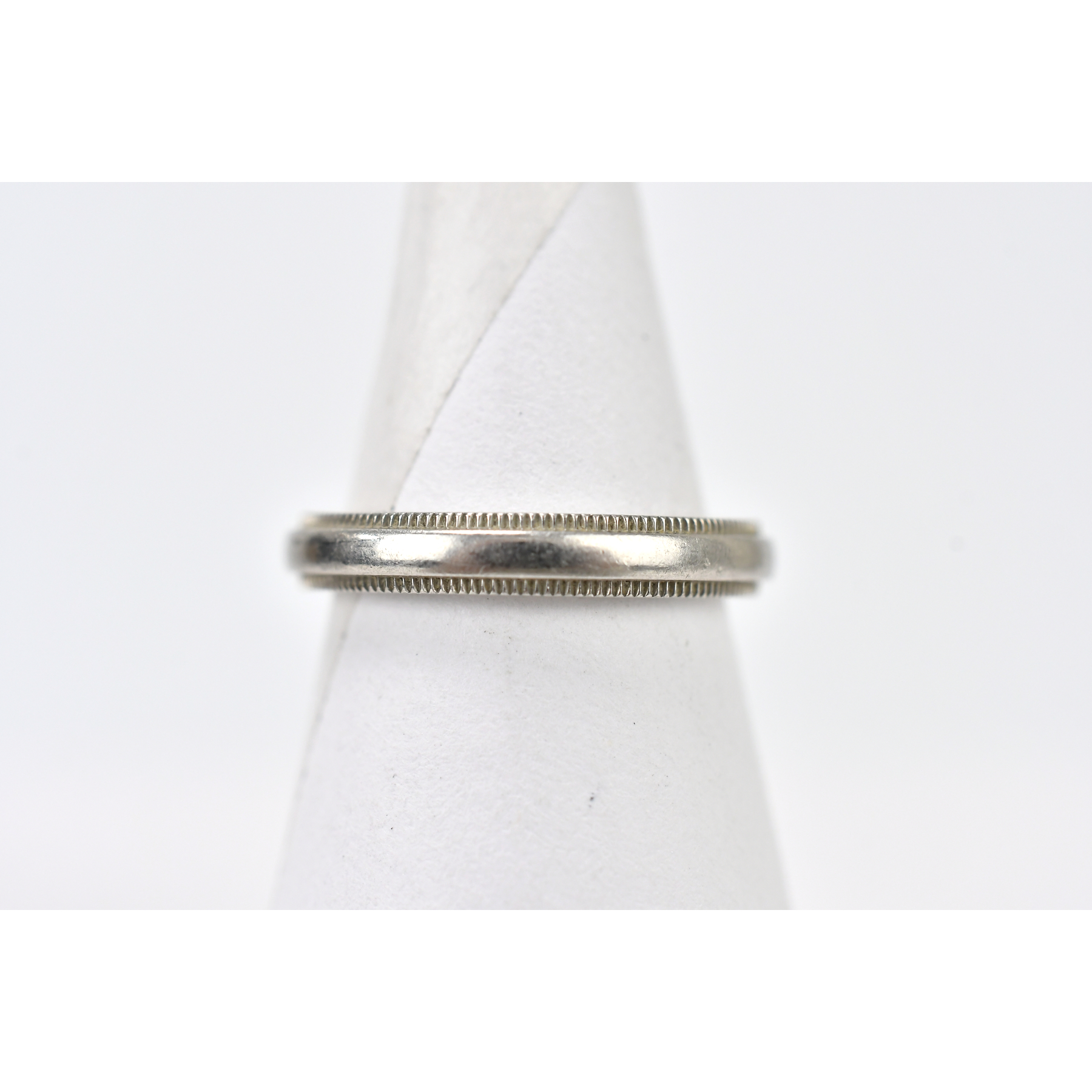 ティファニー ミルグレイン バンドリング Pt950 #10 Bランク