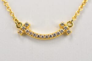 ティファニー Tスマイル ミニ ダイヤネックレス YG Au750 買取実績【買取日：2025年9月7日】