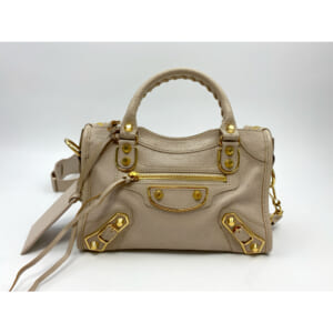 バレンシアガ クラシック ミニシティ 2WAYハンドバッグ ベージュ レザー 390160 買取実績【買取日：2025年9月11日】